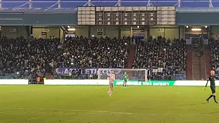 Notts County fans taunting Oldham Athletic 01/01/2023