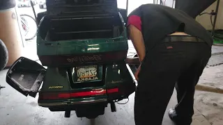 Goldwing 1500 prepping for Rear tire removal Hyperlapse video