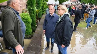 Saarland unter Wasser: Scholz besucht Katastrophengebiet