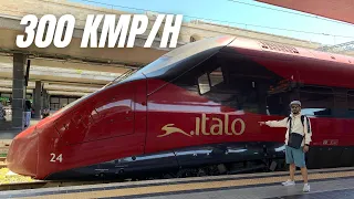 MILAN TO ROME BY THE FASTEST TRAIN ITALO | FIRST CLASS