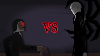 Slenderman vs Evil Nun Sticknodes Animation