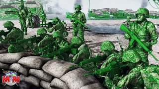 Can 1000 Soldiers Capture this Beach ? Army Men Beach Defence Battle Simulator