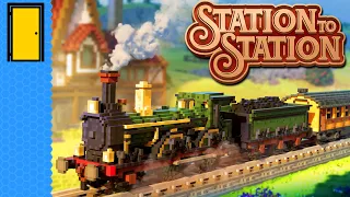 All Aboard The Block Train! | Station to Station (Voxel-Art Rail Connections Game - Demo)