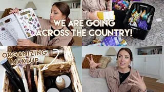 Prepping for our Cross Country Road Trip! Plus Makeup Organization | Kendra Atkins