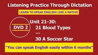 Listening practice through dictation 2 Unit 21-30 - listening English - LPTD - hoc tieng anh