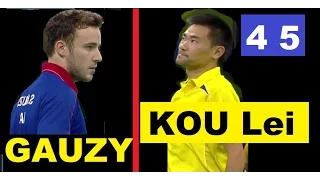 [TT sngl] simon Gauzy (Game 45) Kou lei (UKR)(sloMo) Umpire