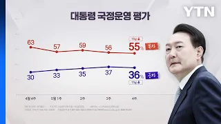尹 지지율 36%...긍정·부정 평가 1위 '외교' [갤럽] / YTN