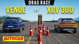 DRAG RACE: Hyundai Venue N Line vs Mahindra XUV300 TurboSport - Fun compact SUVs | Autocar India