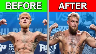 Jake Paul Body Transformation Mike Tyson Fight