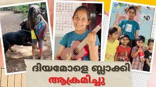 ഷൂട്ടിനിടയിൽ  ദിയമോളെ ബ്ലാക്കി ആക്രമിച്ചു | ദിയമോൾക്ക് കാലിന്  പരിക്ക്