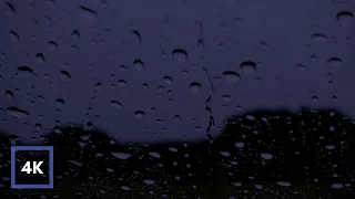 Sleep Instantly with Rain on Window, Rain on Windshield to Help Insomnia, Relax, Study aid