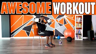 The Hottest 10 Minute Chair Workout For Weight Loss | #seatedworkout