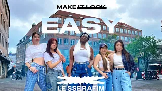 [KPOP IN PUBLIC | ONETAKE] LE SSERAFIM (르세라핌)  - EASY | OVERZONE