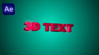 Create 3D Text In After Effects | Without Element 3D | Simple Animation | After Effects Tutorial