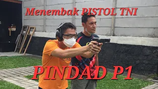 🇲🇨Latihan Menembak pistol pertama buatan Indonesia Pindad P1 Markas TNI Soedirman shooting club Bali