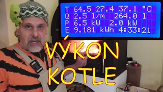 Měřič výkonu kotle (kalorimetr) by Vidlák v akci