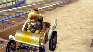 Mario Kart Wii - Flower Cup Mirror Mode (Bowser Jr. Gameplay)