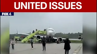 United plane goes off the runway in Houston, passengers evacuated