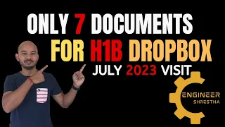 ONLY 7 Documents for H1B Visa Drop Box| 2023 Experience | NEW DELHI | KOLKATA | I-797 Checklist | H4