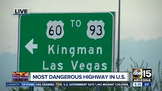 US 93 most dangerous highway in the country, study says