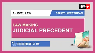 A-Level Law | Study Livestream | Judicial Precedent