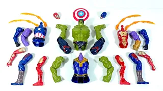 assemble thanos vs captain america vs ironman vs hulk smash.. avengers toys..