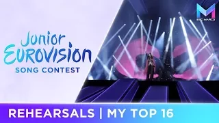 Junior Eurovision 2017 | Rehearsals - MY TOP 16