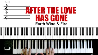 After The Love Has Gone Piano CHORD Tutorial