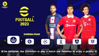 eFootball Pes 2023 PPSSPP Android Offline Update Kits Real Faces New Stadium Camera PS5 & Transfer