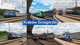 Pociągi na stacji Kraków Grzegórzki w dzień dziecka 1.06.2024