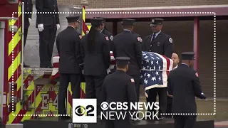 Funeral for firefighter killed battling house fire in Plainfield, New Jersey