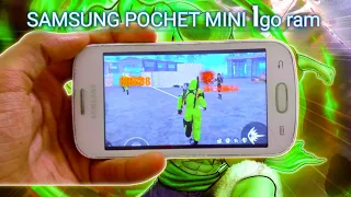 FREE FIRE game test Samsung pochet mini. -حملت لعبة فري فاير على اصغر هاتف سمسونڨ