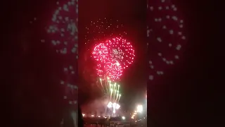 #Shorts New Year Fireworks in Russia! Red Square Празднование Нового года на красной площади Kremlin