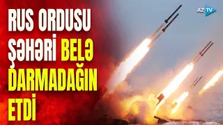 Ukraynanın daha bir şəhəri hədəfdə: sarsıdıcı raket zərbələri endirildi