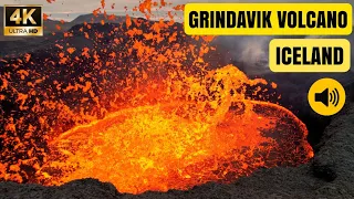 Volcano Rim Is Getting Bigger! Iceland Eruption Is Not Decreasing! Latest Drone Flight! Apr 25, 2024