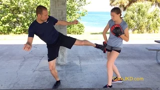 Conditioning Drill With Savate Kicks