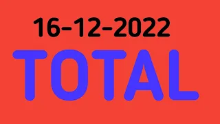 Total win 16-12-22 || Thailand lottery result today || Live result today