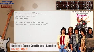 🎸 Nothing's Gonna Stop Us Now - Starship Guitar Backing Track with chords and lyrics