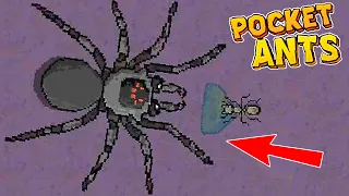 ПЕРВЫЙ БОСС ТАРАНТУЛ против КОЛОНИИ МУРАВЬЕВ! Прохождение игры Pocket Ants: Симулятор Колонии