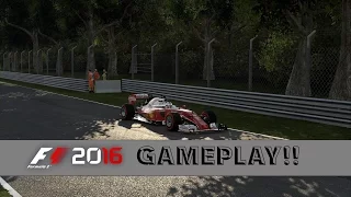 F1 2016 | Gameplay Race | Italy 25% Sebastian Vettel!!