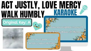 ACT JUSTLY, LOVE MERCY, WALK HUMBLY-Pat Barrett🎤KARAOKE/Instrumental with lyrics(Melody Cover)