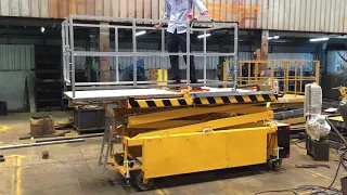 500KG SCISSOR LIFT WITH EXTENDED PLATFORM MANUFACTURED FOR M/s ASHOK LEYLAND CHENNAI