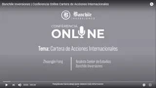 Conferencia online  |  Cartera de Acciones Internacionales