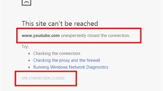 Fix ERR_CONNECTION_CLOSED|unexpectedly closed the connection in Google chrome