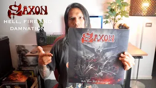 Saxon hell, fire and damnation vinyl record unboxing