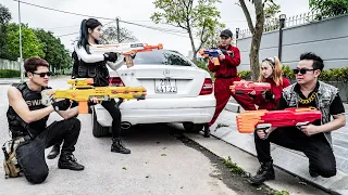 LTT Game Nerf War : Update Level SEAL X Warrior Nerf Guns Fight Crime Group Mr Close Crazy