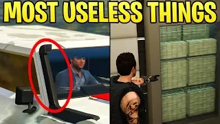 TOP 15 MOST USELESS ITEMS & FEATURES IN GTA ONLINE