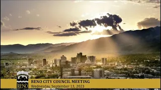 Reno City Council Meeting - 9/13/23