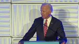 Biden accidentally tells crowd he's a Democratic candidate for United States Senate