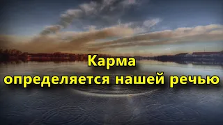 Карма определяется нашей речью.